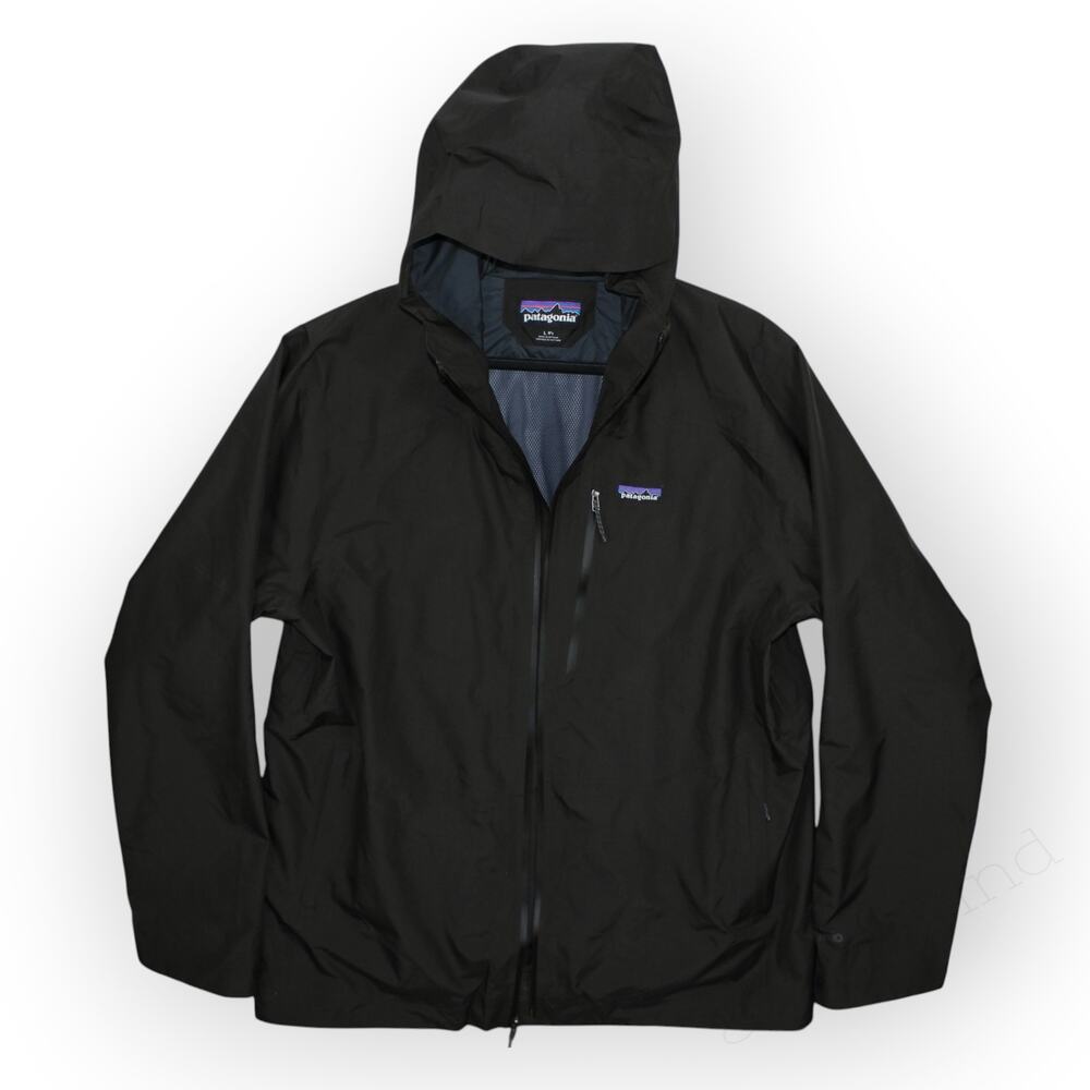 Large Patagonia Powder Town Jacket Black 31625 Ski Snowboard Shell Outdoor - Picture 3 of 15